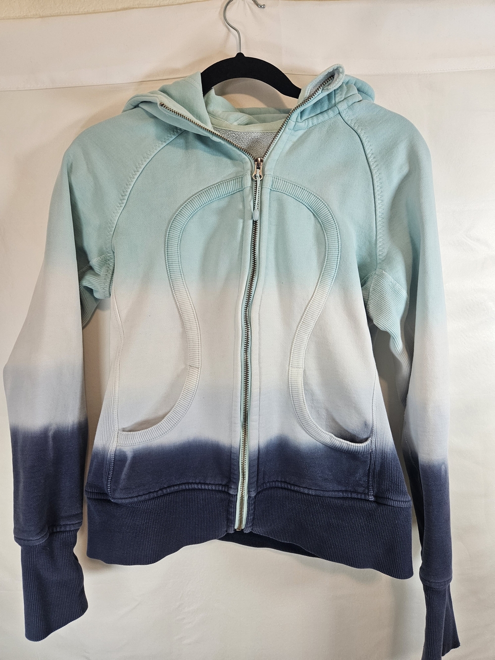 lululemon athletica Special Editon Rare Teal to Navy Ombre Full-Zip Hoodie